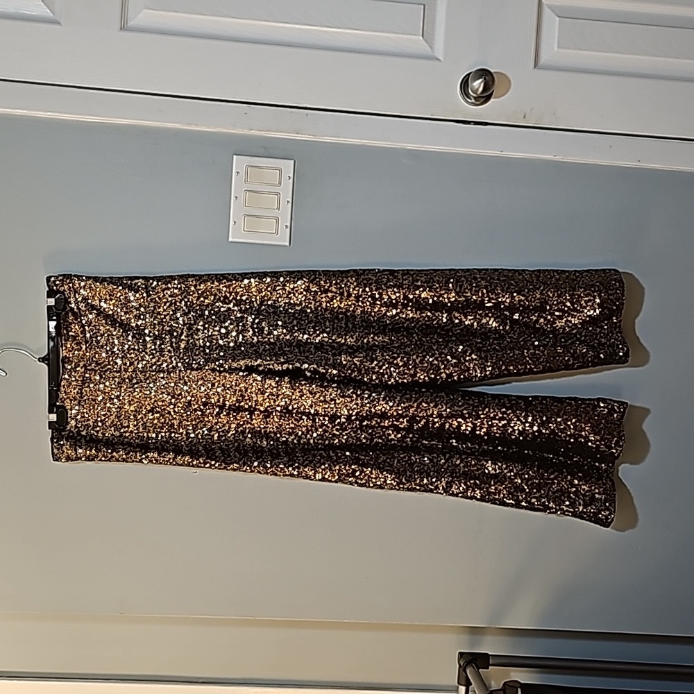 'Banana Republic,' High-rise, Wide-legged Sparkle Pants.